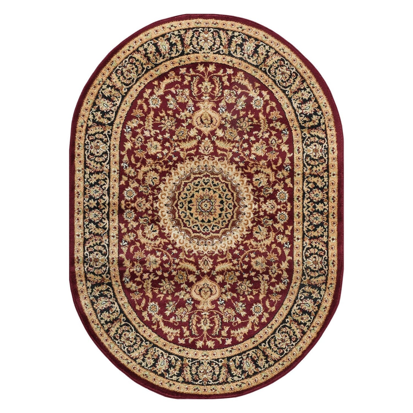 World Rug Gallery Traditional Oriental Medallion Area Rug