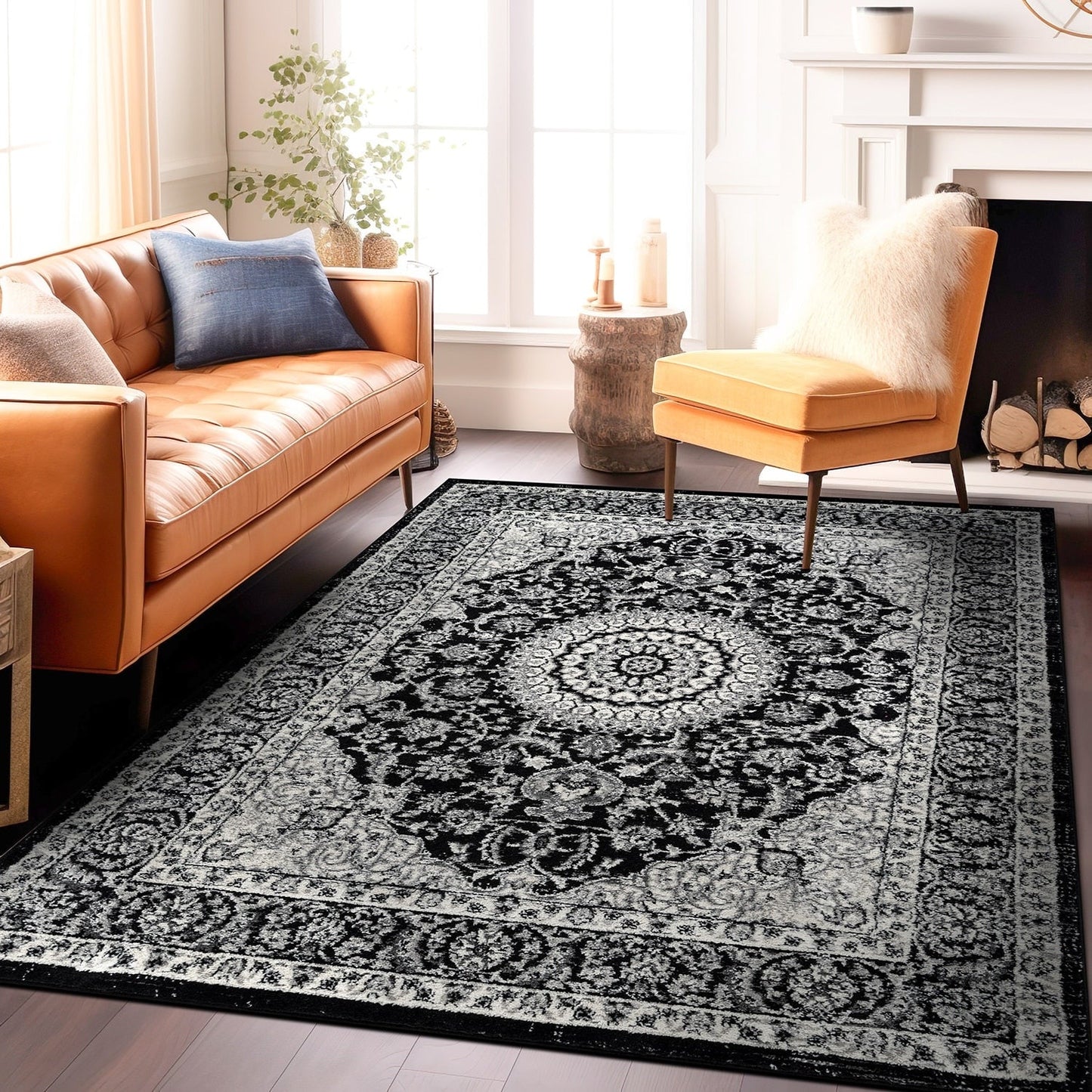 World Rug Gallery Traditional Oriental Medallion Area Rug
