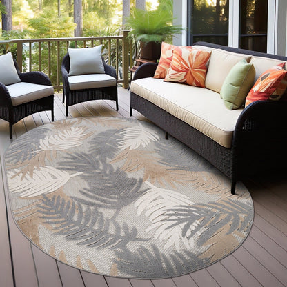 World Rug Gallery Tropical Floral Modern Indoor/Outdoor Area Rug