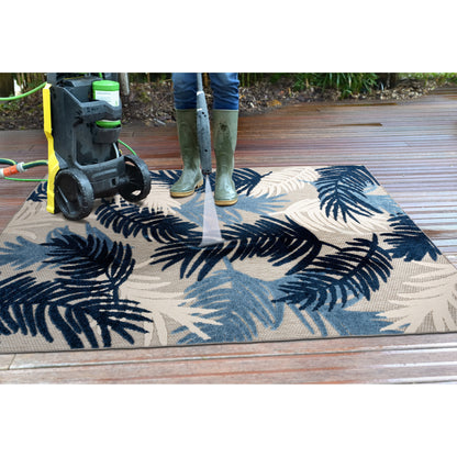 World Rug Gallery Tropical Floral Modern Indoor/Outdoor Area Rug