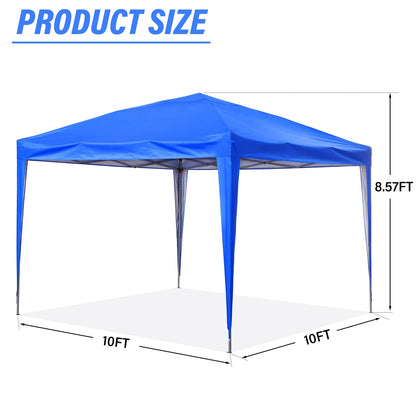 Zenova 10' x 10' Outdoor Pop Up Canopy Tent Patio Gazebo Party Wedding Tent