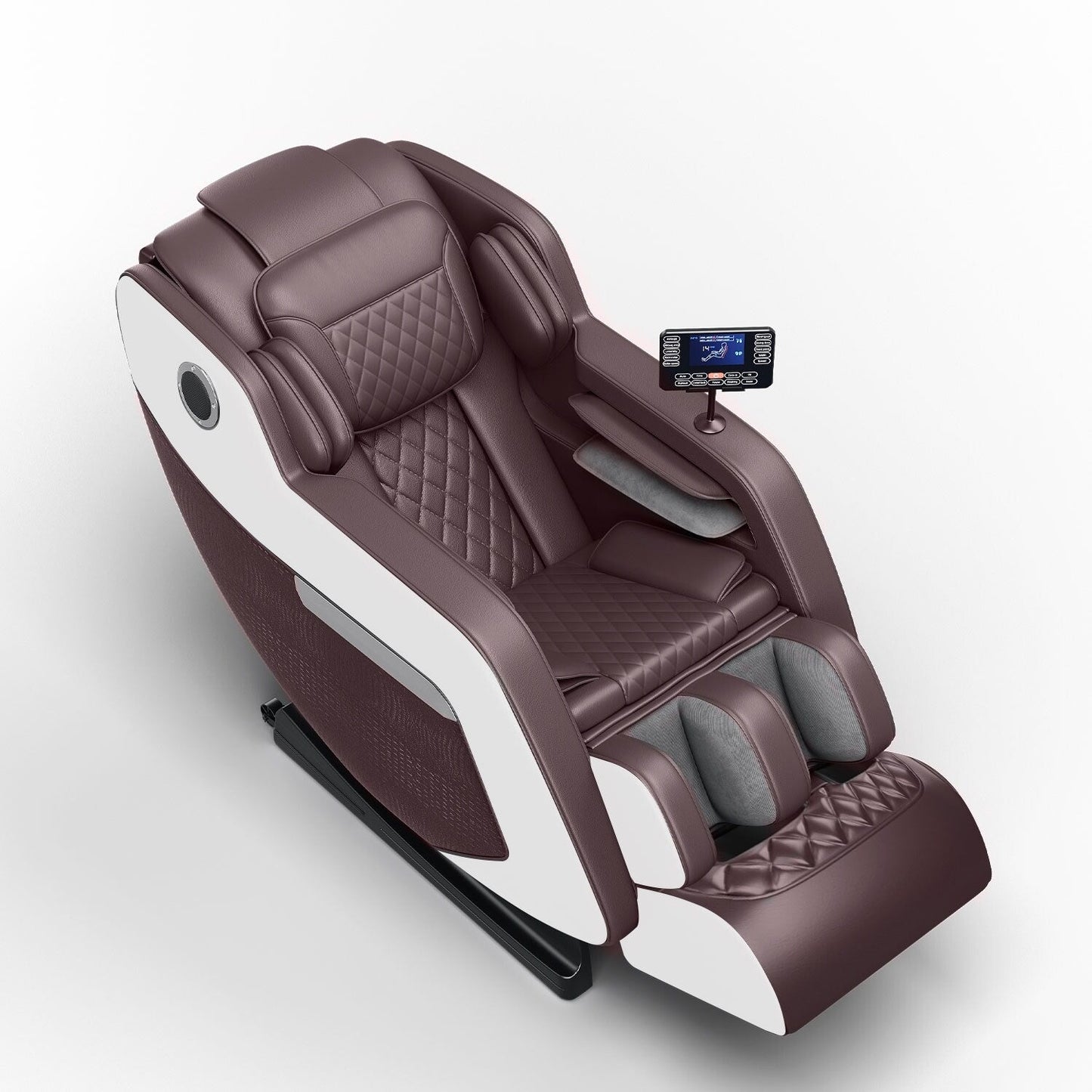 Fauteuil inclinable de massage à gravité zéro avec massage complet du corps, chauffage et audio Bluetooth intégré